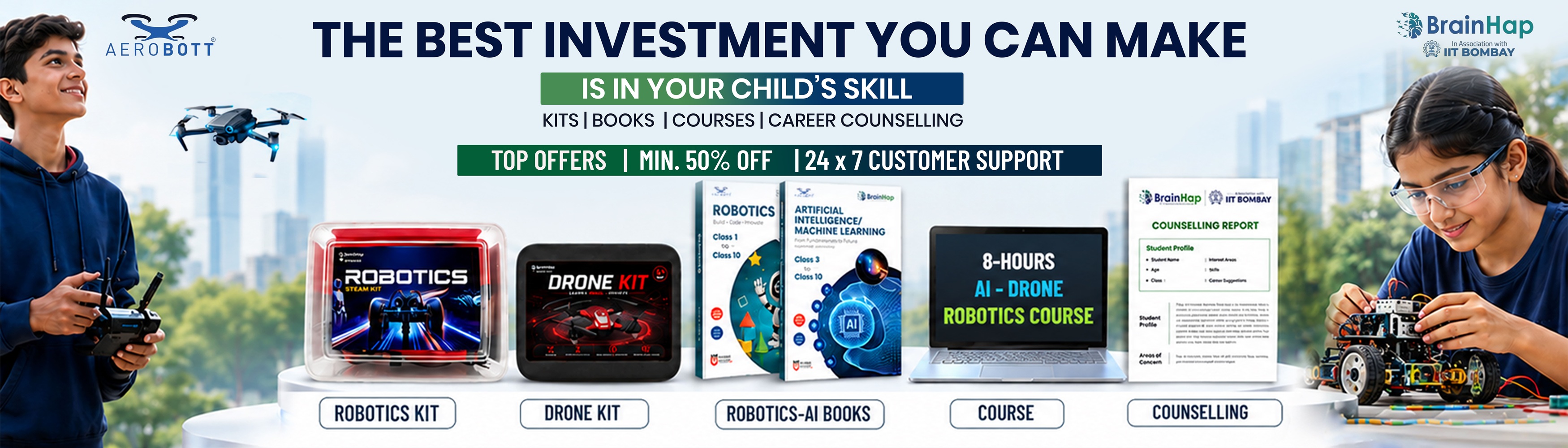 The Best Investment in Your Child's Skill - Kits, Books, Courses & Career Counselling
